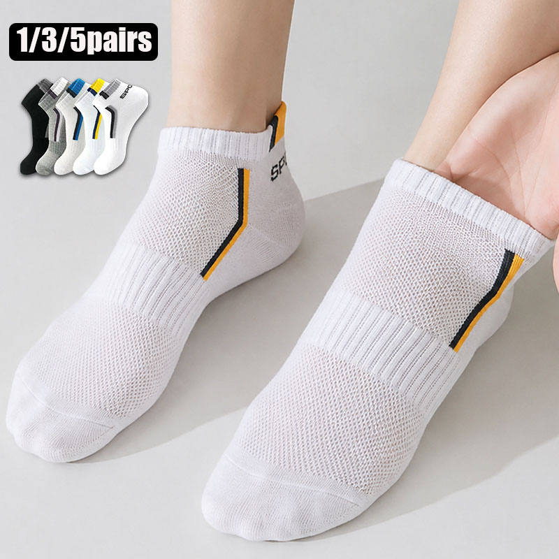 1/3/5 Pasang Kaus Kaki Olahrag - No Show Sock Women ulasan dan harga