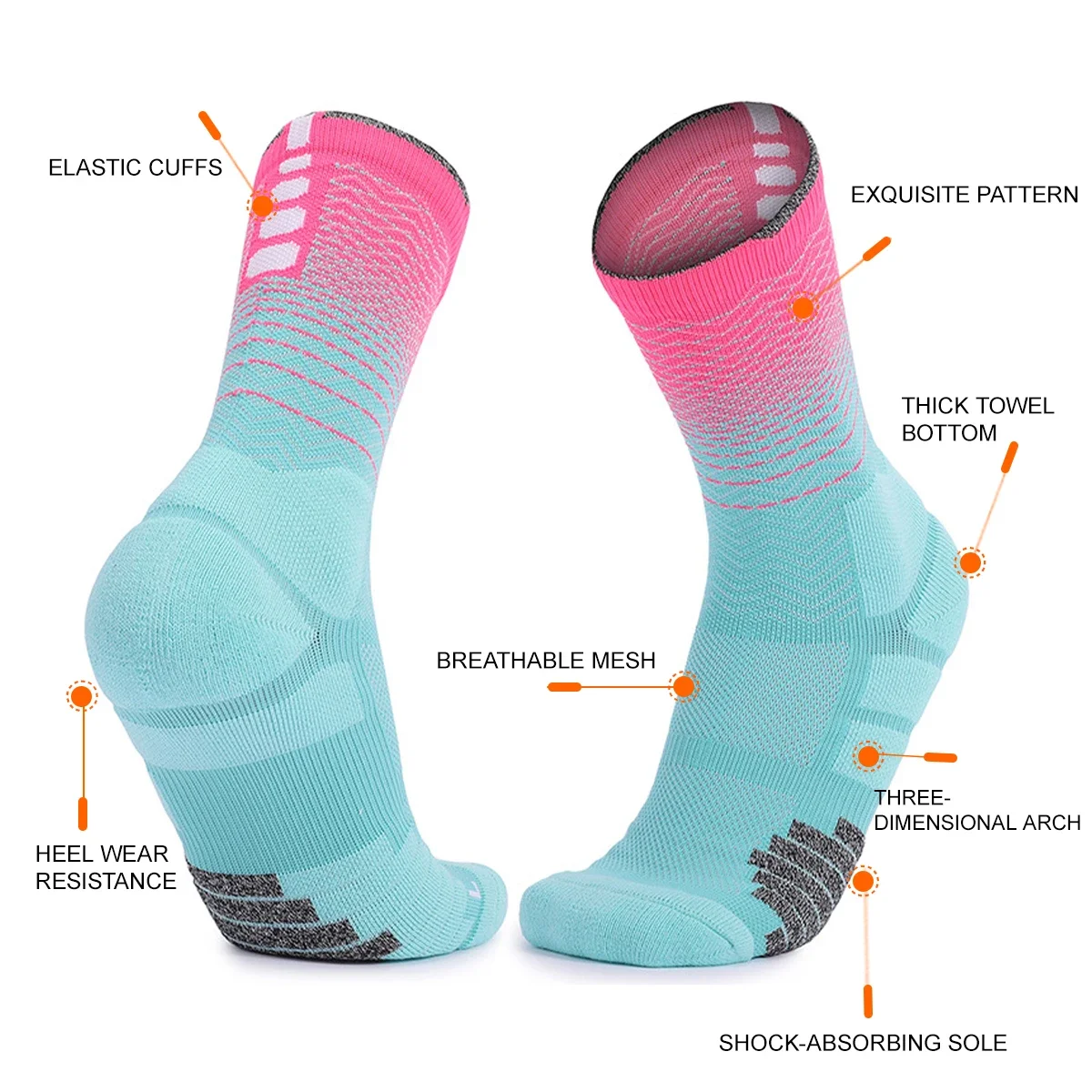 WRELS 1/2/3 Pasang Kaus Kaki A - Athletic Sock Cushion ulasan dan harga