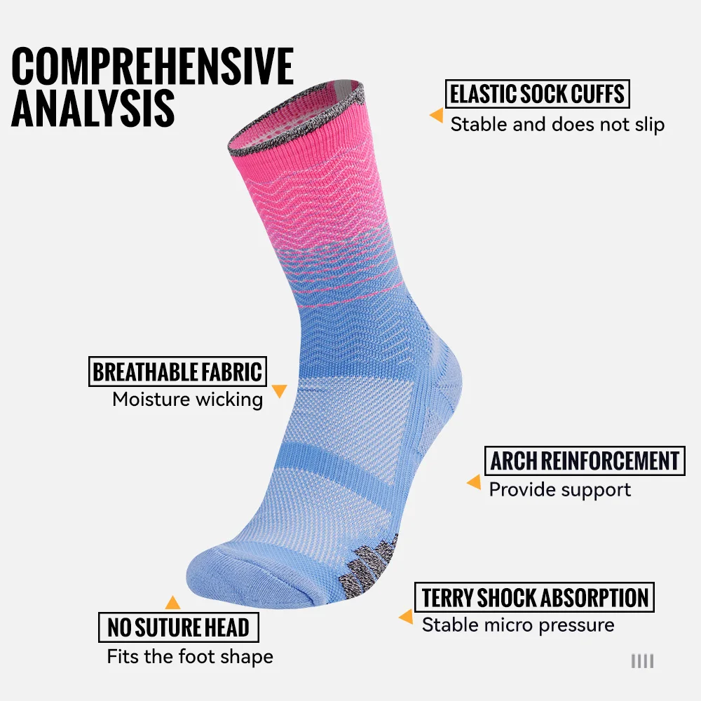 WRELS 1/2/3 Pasang Kaus Kaki A - Athletic Sock Cushion ulasan dan harga